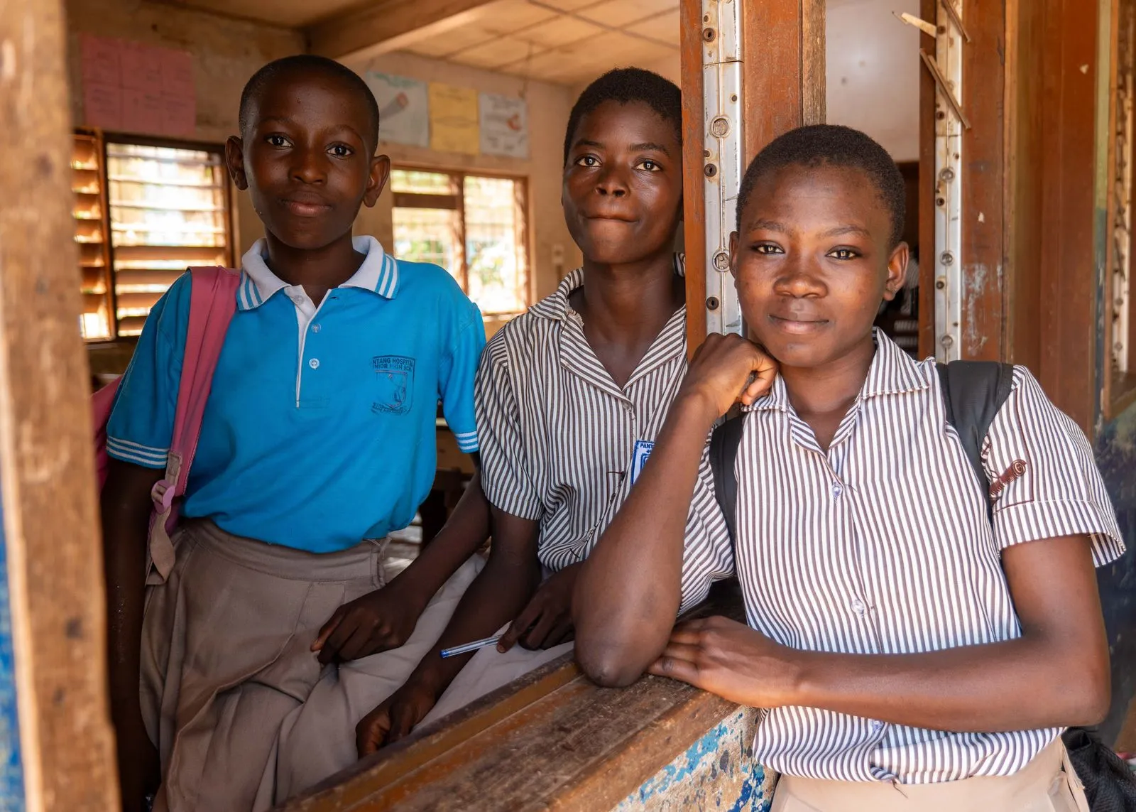 Teenage students in a classroom